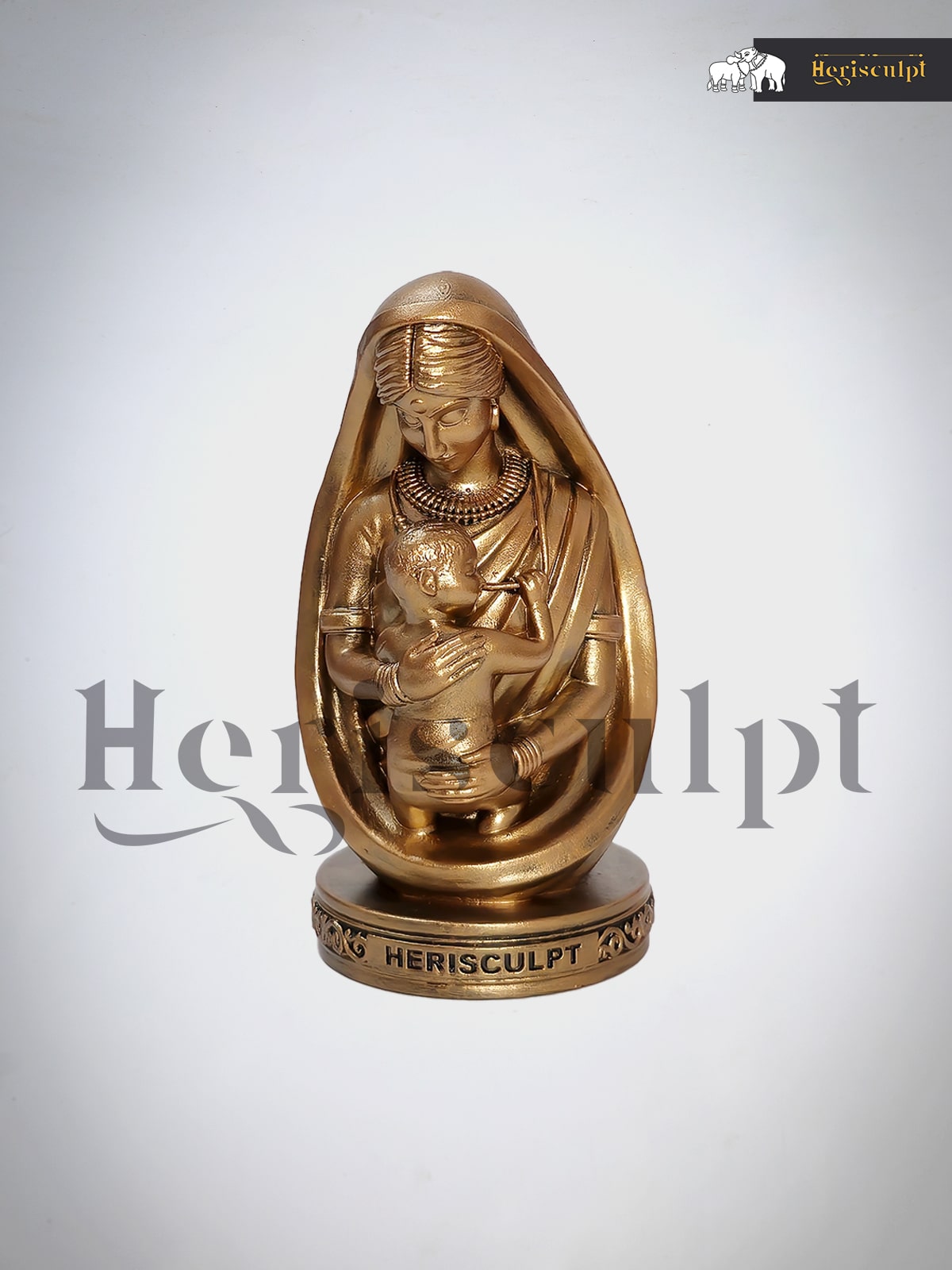 Elegant Mother and baby Love Statue for Home Decor